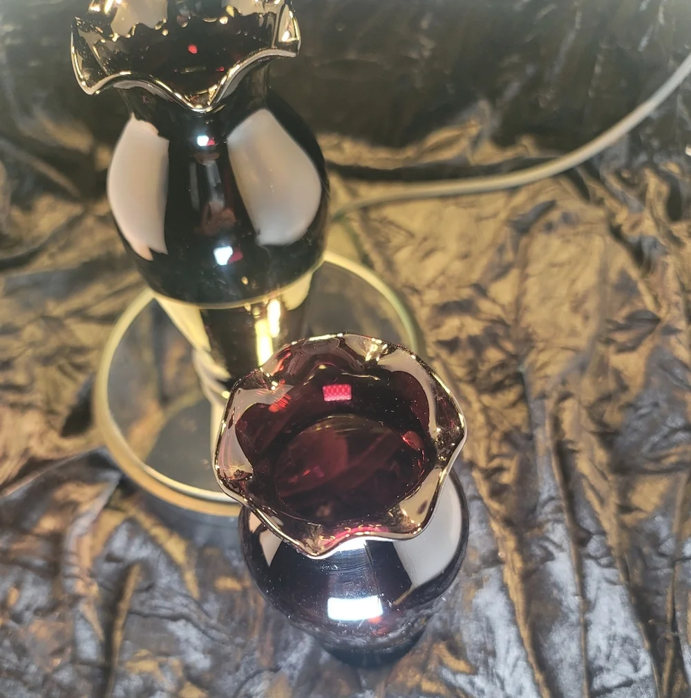 0857. Pair of Elegant ~ Vintage Black Amethyst ~ 5